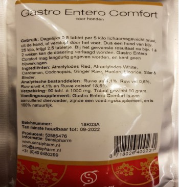 Product: Keutel darm spijsvertering Gastro 250 mg