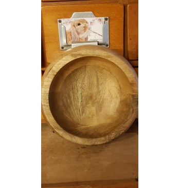 Product: Voerbak hout rond groot
